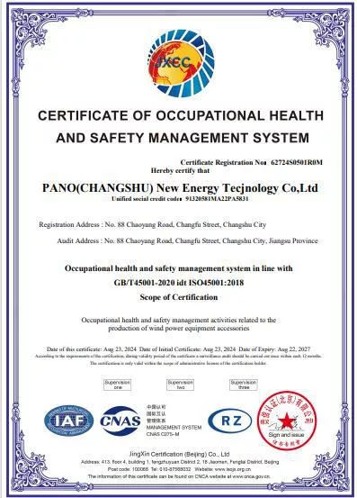 ISO 45001 Certificate