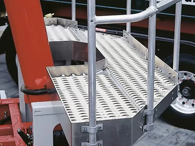Hot-Dip Galvanized Grip Strut Grating - anti-slip safety grating close-up