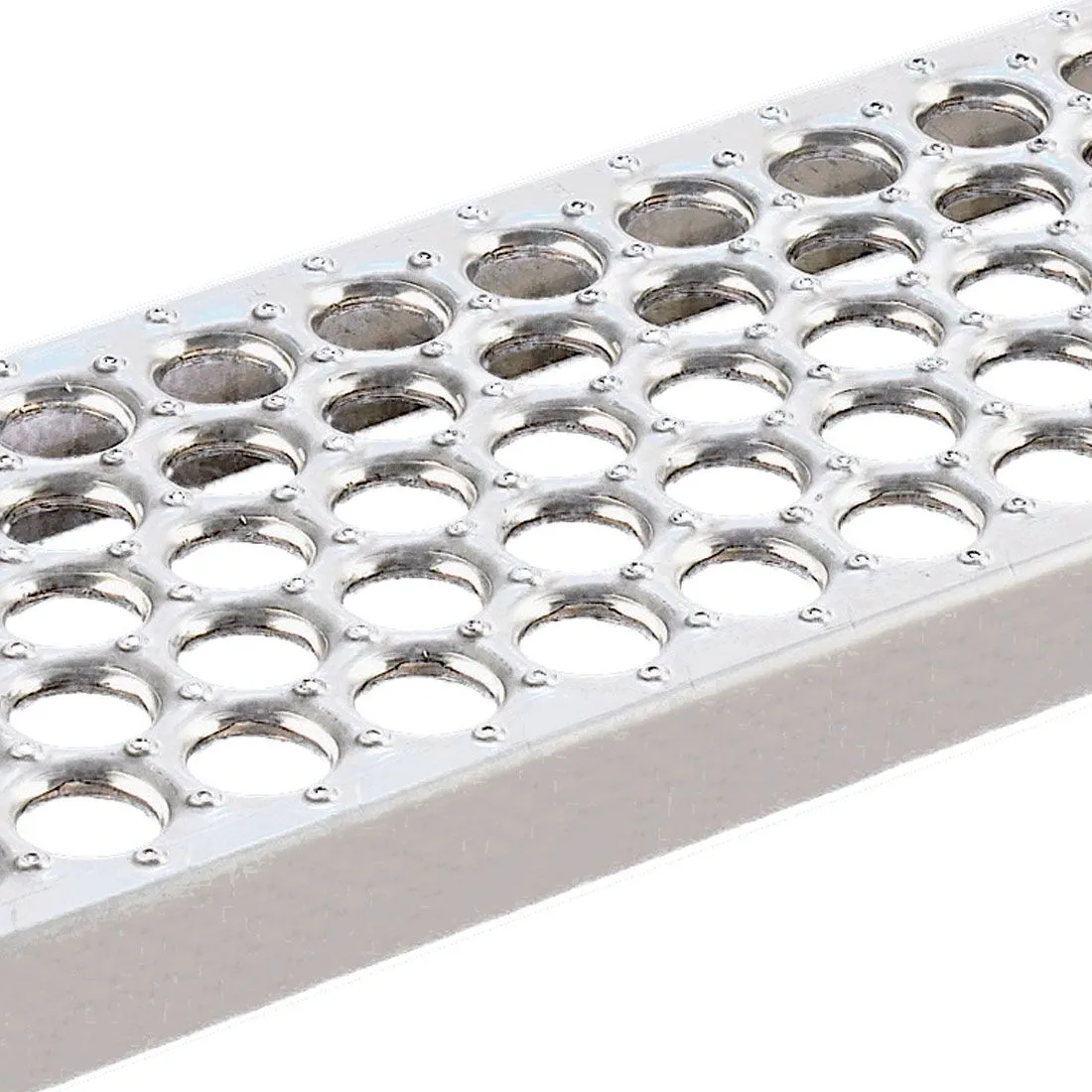 304 Stainless Steel Perf-O-Grip Grating - anti-slip safety grating close-up