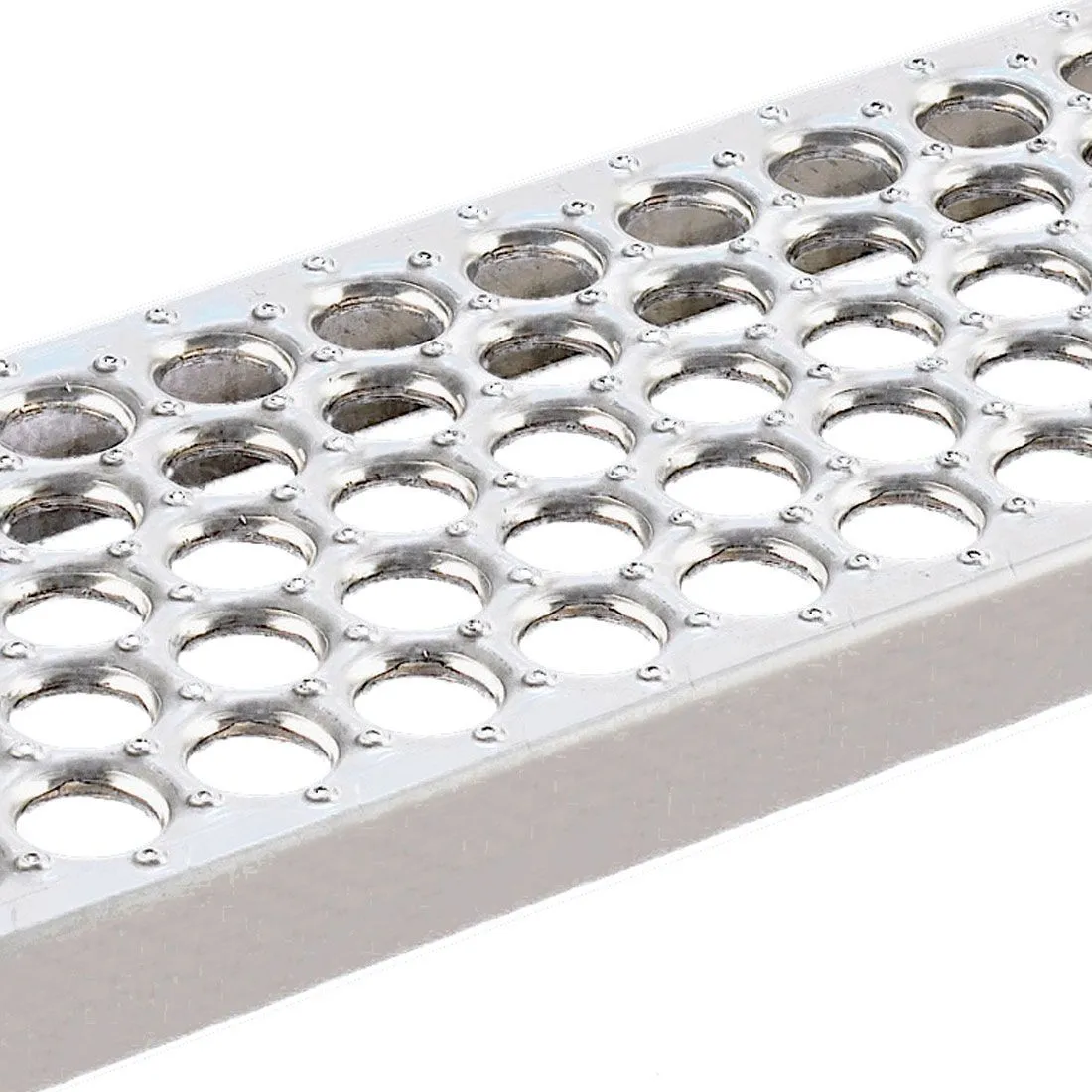 316 Stainless Steel Perf-O-Grip Grating - anti-slip safety grating close-up