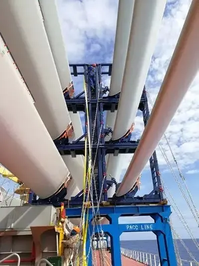 Offshore Wind Sea-Fastening Transport System